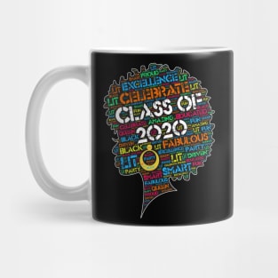 Class of 2020 Words in Afro Mug